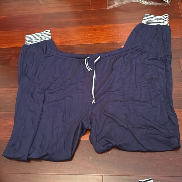 TIKTIK Size Large Women’s 2 piece Pajamas Blue/white - Picture 2 of 3